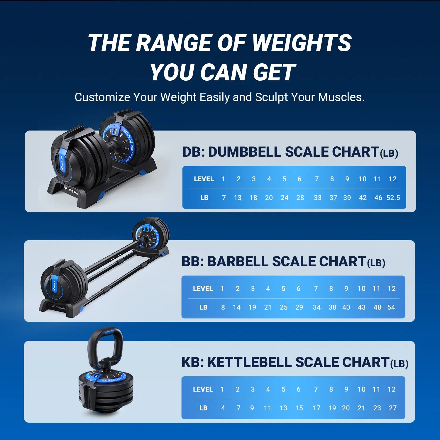 3 in 1  Adjustable Dumbbell Set