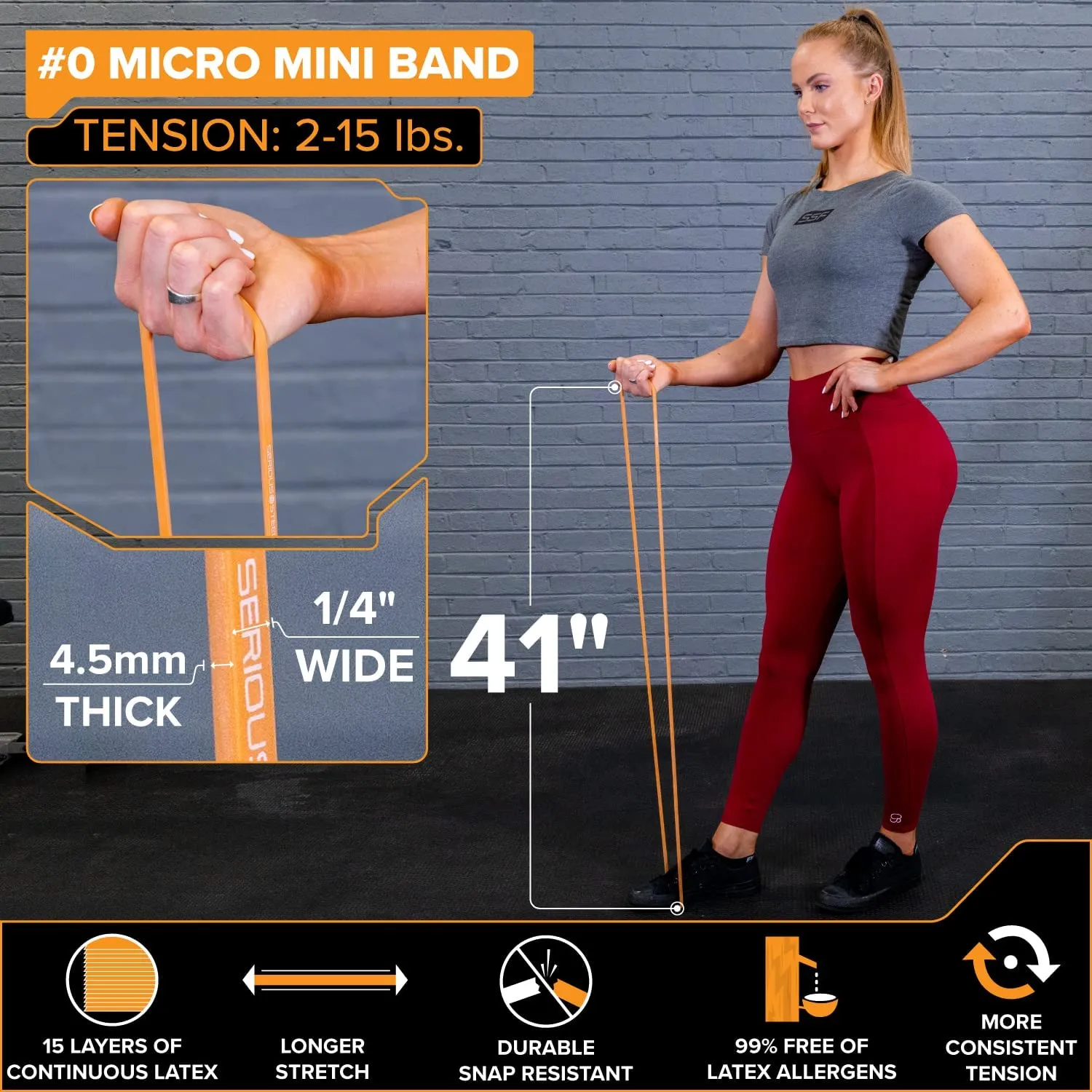 41" Average Resistance Band (50-120 lbs)