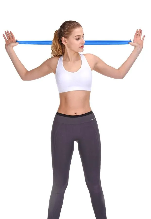 5 Pack Resistance Band Loop Workout Set with Gym Carry Bag - Progression Strength Levels