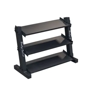 Body-Solid 12 Pair 3-Tier Vinyl/Neoprene Dumbbell Rack