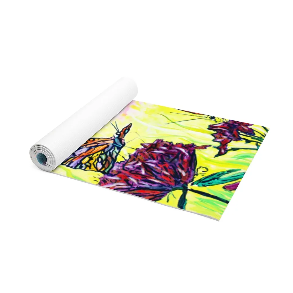 Butterflies Foam Yoga Mat