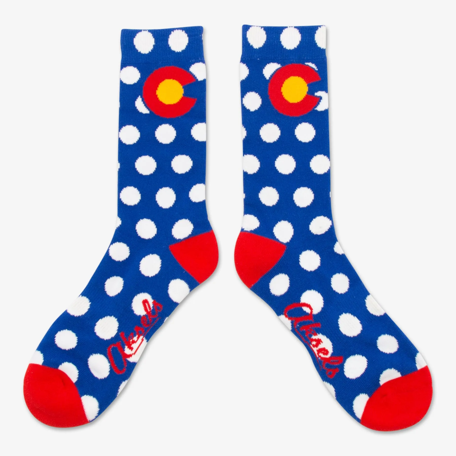 Colorado Flag Dots Men's & Women's Crew Socks