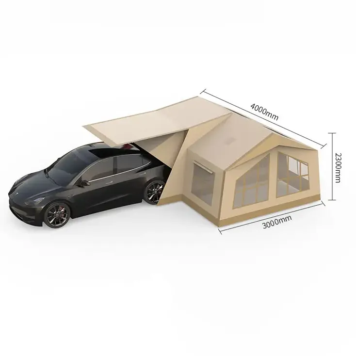 MKCAMP 3rd Gen Double-Room Inflatable Camping Tent Luxury for ModelX/Y/3&SUV Tent