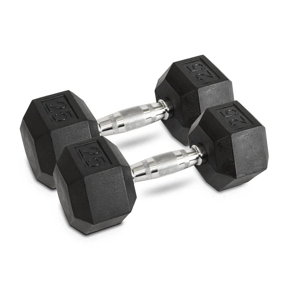 NEW Individual Rubber Hex Dumbbells Commercial Grade (Not Residential Grade)