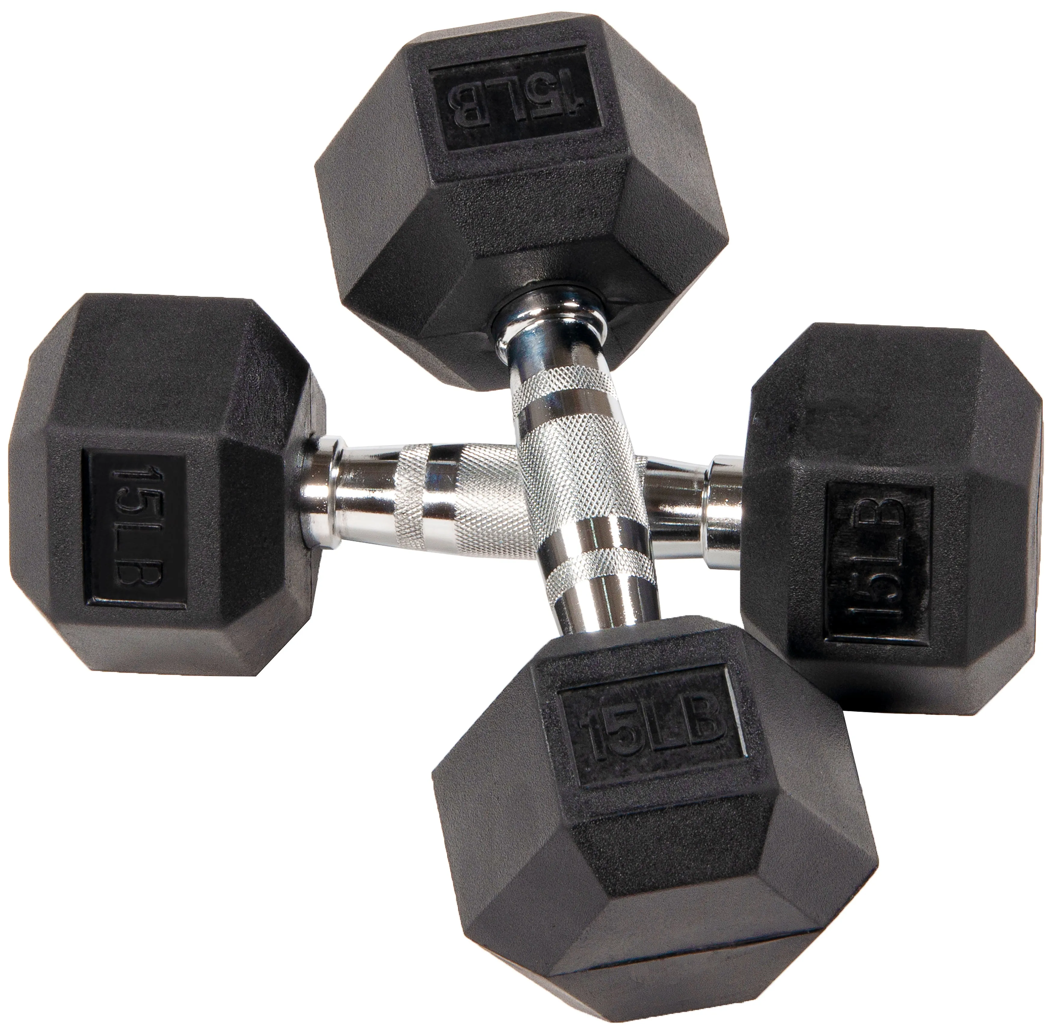 NEW Individual Rubber Hex Dumbbells Commercial Grade (Not Residential Grade)