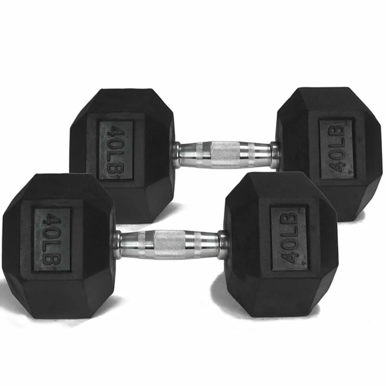 NEW Individual Rubber Hex Dumbbells Commercial Grade (Not Residential Grade)