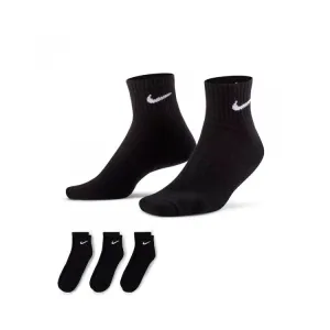 Nike Everyday (3 Pairs) Cushioned Unisex Black Basketball & Sports Ankle Socks [MR]