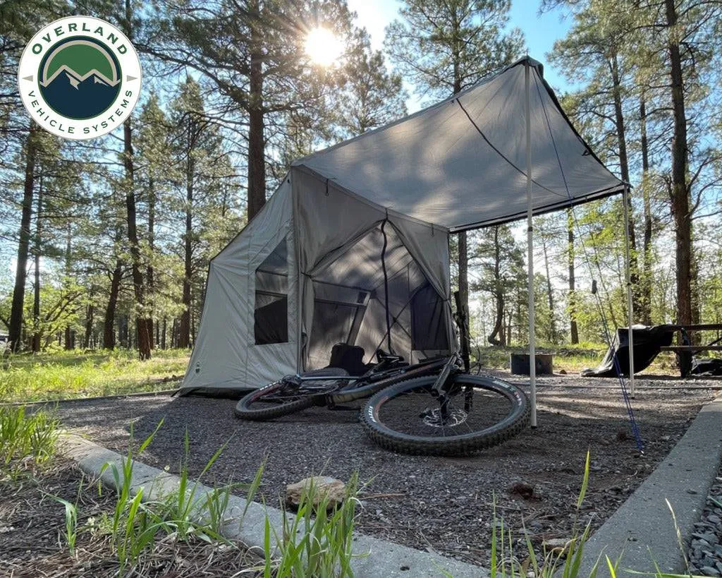 Overland Vehicle Systems Quick Deploying Gray Ground Tent | Universal