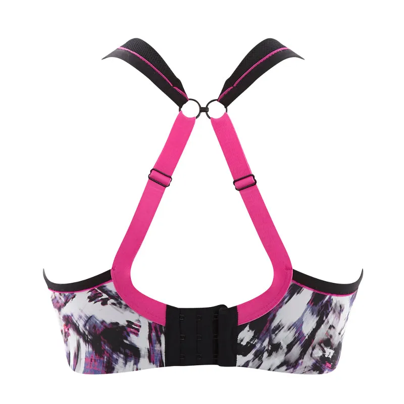 Painterly Print Sports Bra Underwired - Panache