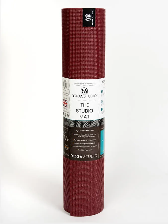 Personalised Yoga Mat 6mm With Custom Design - Raspberry