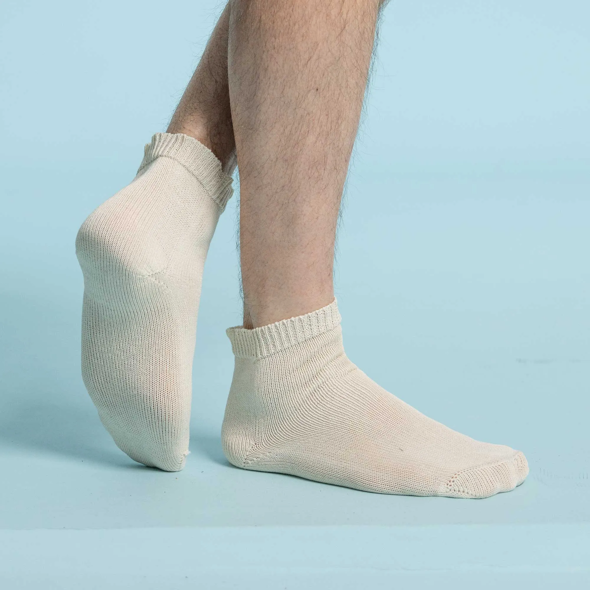 PUREMEADOW 100% Organic Cotton Socks (No Elastic, No Latex, No Polyester, No Polyamide, No nylon, No Synthetics) (100% Biodegradable)