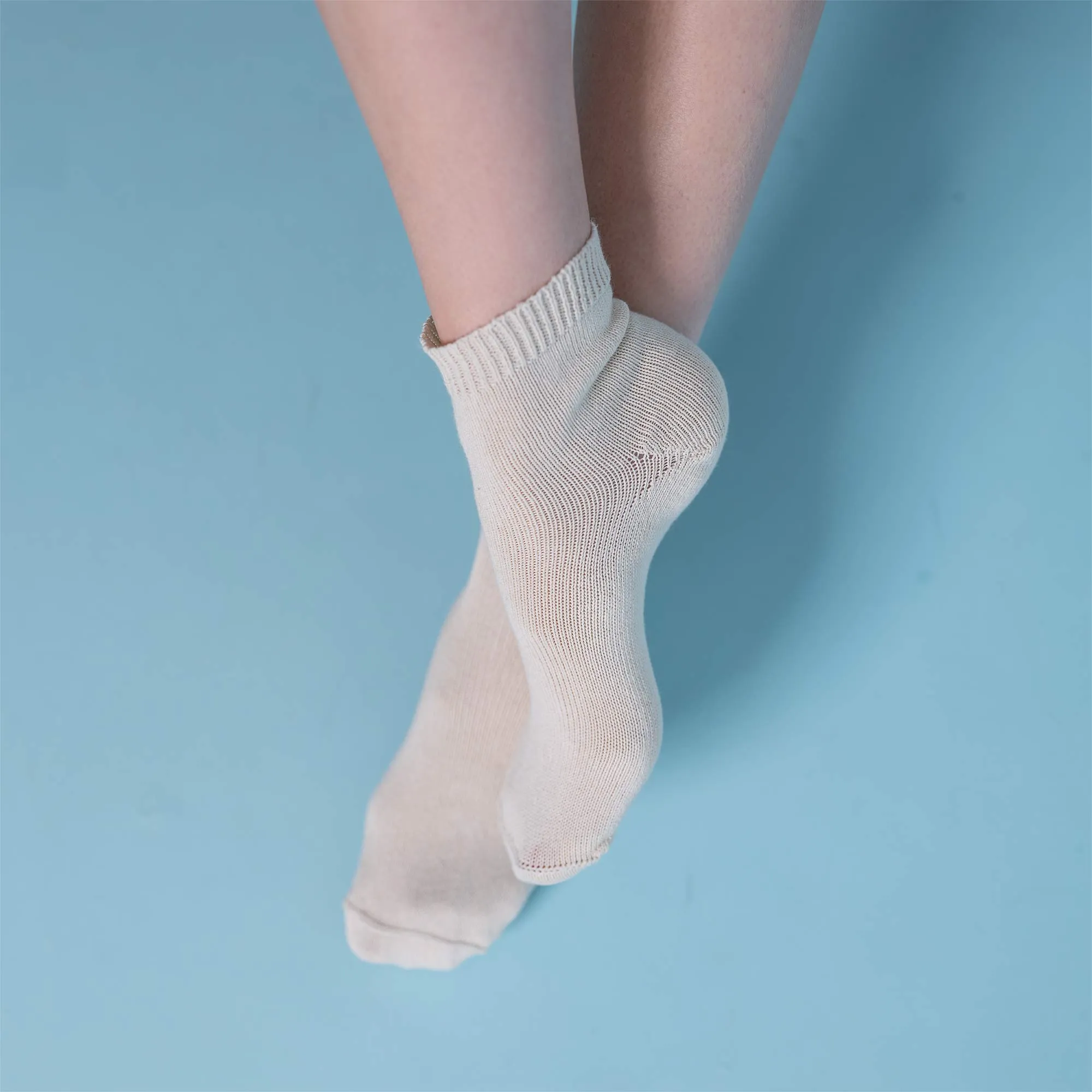 PUREMEADOW 100% Organic Cotton Socks (No Elastic, No Latex, No Polyester, No Polyamide, No nylon, No Synthetics) (100% Biodegradable)