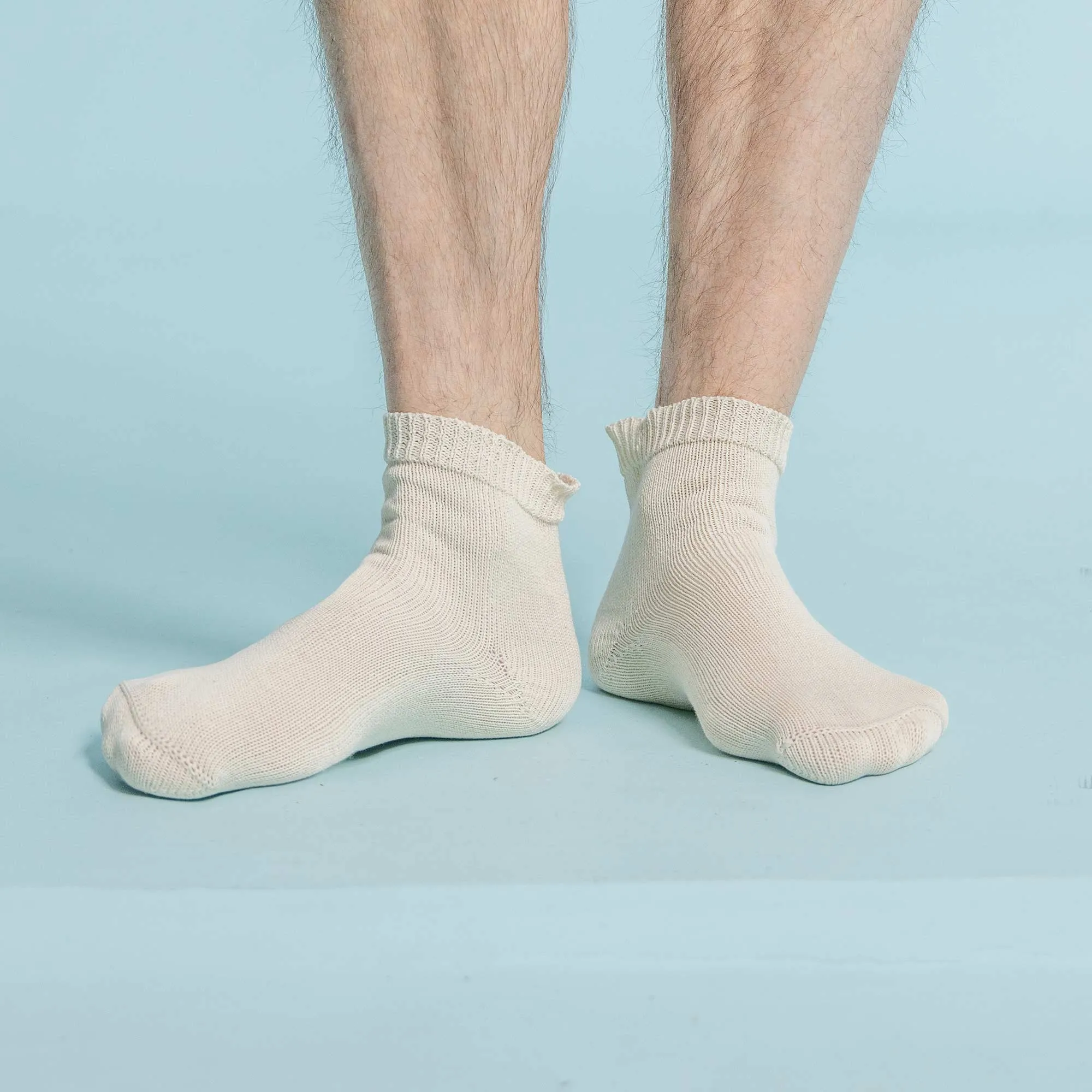 PUREMEADOW 100% Organic Cotton Socks (No Elastic, No Latex, No Polyester, No Polyamide, No nylon, No Synthetics) (100% Biodegradable)