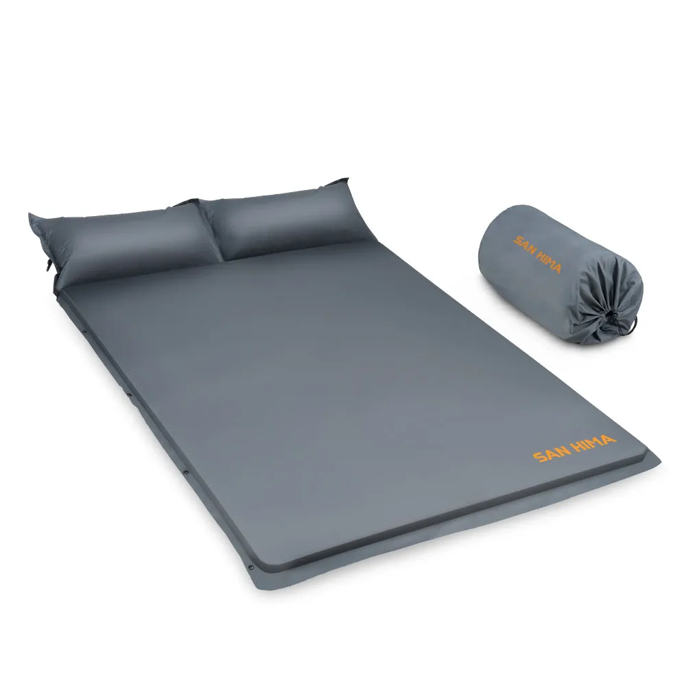 San Hima Self Inflating Mattress 10cm Sleeping Mat Camping Hiking Air Bed Double