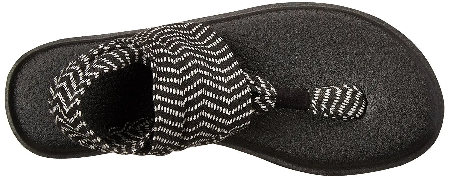 Sanuk Women's Yoga Sling 2 Black / Natural Congo Sandals - Women's