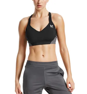 VaporActive Celsius Crossback Medium Impact Sports Bra | Moonless Night / Iron Gate